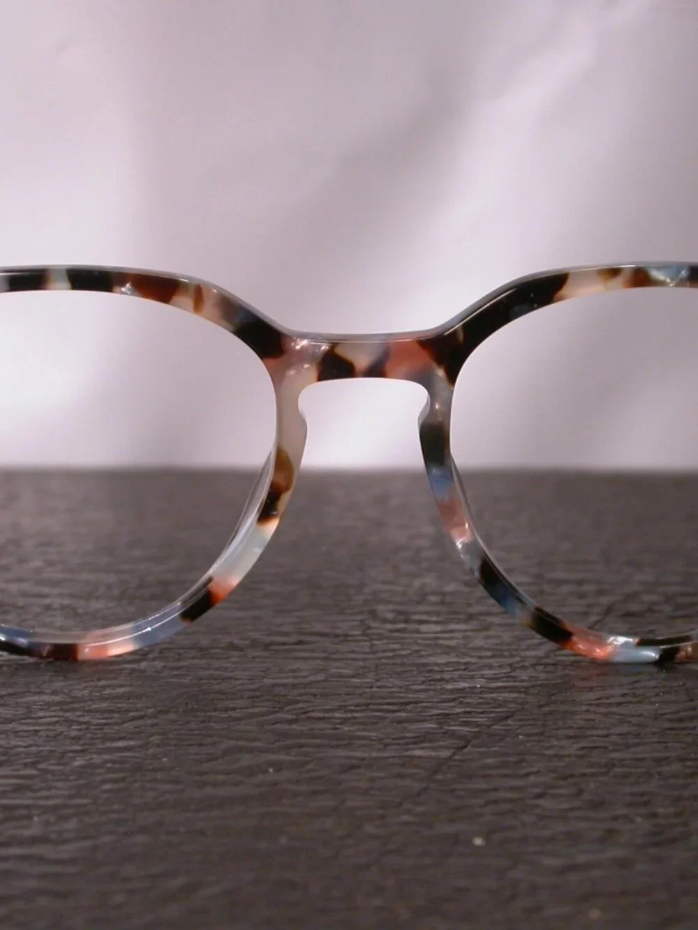 Warby Parker Wright Blue Fleck Clear Tortoise Eyeglasses Frames